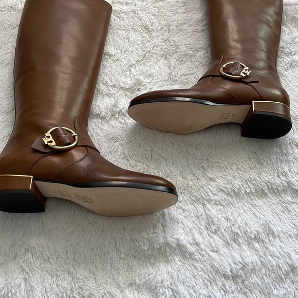 Tory Burch - Women's - Brown Leather Riding Boot - Size 7 - Picture 6 of 16